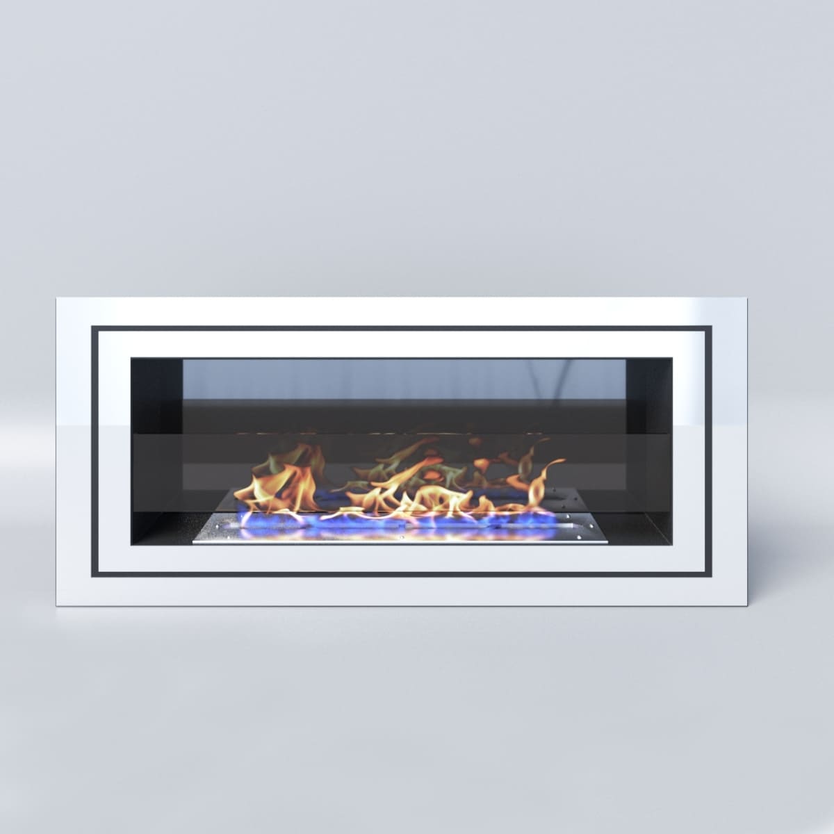 Биокамин "Русский огонь" Стенли 900N настенный с защитным и декоративным стеклом по цене 47 078 руб.