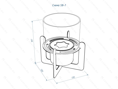 Настольный биокамин Lux Fire "Омега" (черный) Настольный биокамин Lux Fire "Омега" (черный) по цене 9 196 руб.