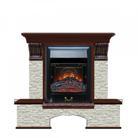 Бостон К Грот однотонный (красное дерево)+Majestic Black