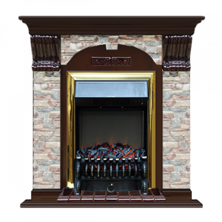 Арочный Грот цветной (дуб)+Fobos Brass