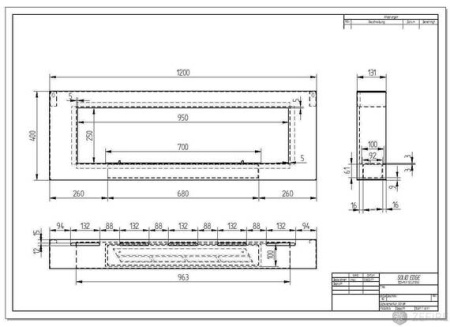 Биокамин ZeFire ORION 1200 с белой рамкой по цене 46 800 руб.