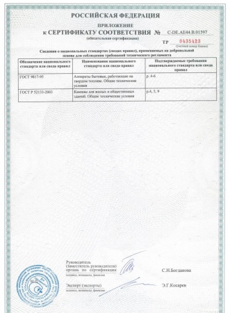 
Газовая топка Vero Design NI G3 H3